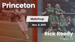 Matchup: Princeton High vs. Rick Reedy  2019