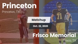 Matchup: Princeton High vs. Frisco Memorial  2020