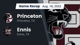 Recap: Princeton  vs. Ennis  2022