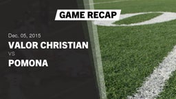 Recap: Valor Christian  vs. Pomona  2015