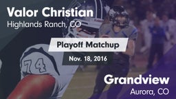 Matchup: Valor Christian vs. Grandview  2016