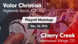 Matchup: Valor Christian vs. Cherry Creek  2016