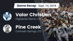 Recap: Valor Christian  vs. Pine Creek  2018