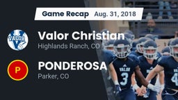 Recap: Valor Christian  vs. PONDEROSA  2018
