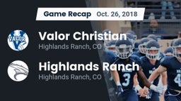 Recap: Valor Christian  vs. Highlands Ranch  2018