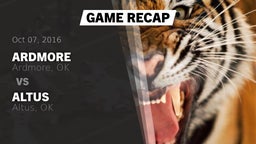 Recap: Ardmore  vs. Altus  2016