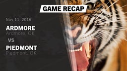 Recap: Ardmore  vs. Piedmont  2016