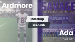 Matchup: Ardmore  vs. Ada  2017