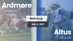 Matchup: Ardmore  vs. Altus  2017
