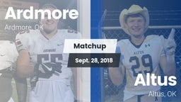 Matchup: Ardmore  vs. Altus  2018