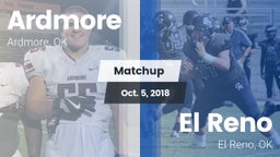 Matchup: Ardmore  vs. El Reno  2018