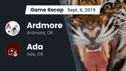 Recap: Ardmore  vs. Ada  2019