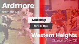 Matchup: Ardmore  vs. Western Heights  2019