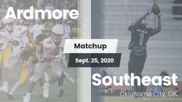 Matchup: Ardmore  vs. Southeast  2020