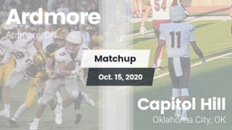 Matchup: Ardmore  vs. Capitol Hill  2020