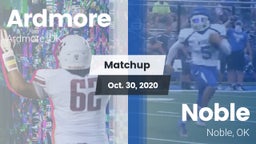Matchup: Ardmore  vs. Noble  2020