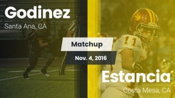 Matchup: Godinez  vs. Estancia  2016