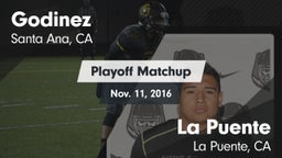 Matchup: Godinez  vs. La Puente  2016