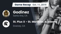 Recap: Godinez  vs. St. Pius X - St. Matthias Academy 2019