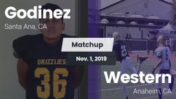 Matchup: Godinez  vs. Western  2019