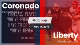 Matchup: Coronado  vs. Liberty  2016