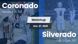 Matchup: Coronado  vs. Silverado  2016