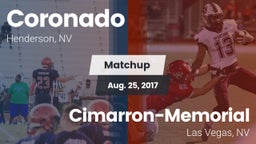 Matchup: Coronado  vs. Cimarron-Memorial  2017