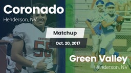 Matchup: Coronado  vs. Green Valley  2017