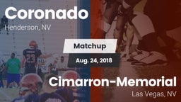 Matchup: Coronado  vs. Cimarron-Memorial  2018