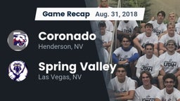 Recap: Coronado  vs. Spring Valley  2018
