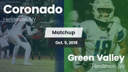 Matchup: Coronado  vs. Green Valley  2018
