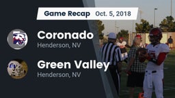 Recap: Coronado  vs. Green Valley  2018