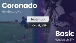 Matchup: Coronado  vs. Basic  2018