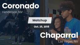 Matchup: Coronado  vs. Chaparral  2018