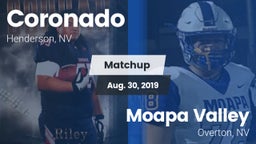 Matchup: Coronado  vs. Moapa Valley  2019