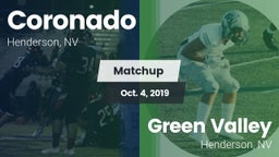Matchup: Coronado  vs. Green Valley  2019
