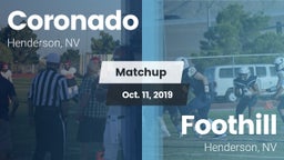 Matchup: Coronado  vs. Foothill  2019