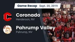 Recap: Coronado  vs. Pahrump Valley  2019