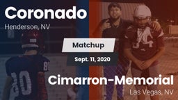 Matchup: Coronado  vs. Cimarron-Memorial  2020