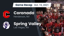 Recap: Coronado  vs. Spring Valley  2021