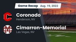 Recap: Coronado  vs. Cimarron-Memorial  2022