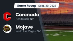 Recap: Coronado  vs. Mojave  2022