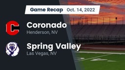 Recap: Coronado  vs. Spring Valley  2022