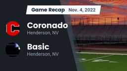 Recap: Coronado  vs. Basic  2022