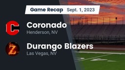 Recap: Coronado  vs. Durango  Blazers 2023