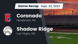 Recap: Coronado  vs. Shadow Ridge  2023