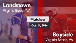 Matchup: Landstown High vs. Bayside  2016