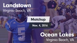Matchup: Landstown High vs. Ocean Lakes  2016