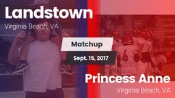 Matchup: Landstown High vs. Princess Anne  2017