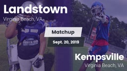 Matchup: Landstown High vs. Kempsville  2019